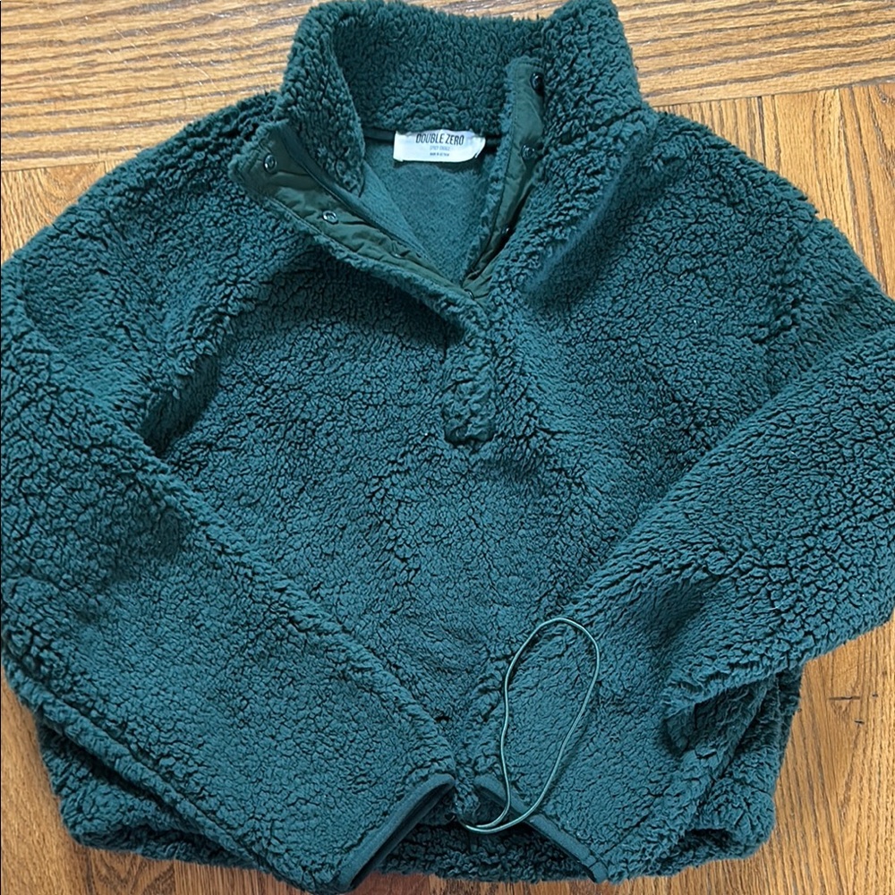 Double Zero Olive Sherpa Jacket